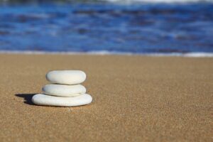 Rock, sculpture, meditation